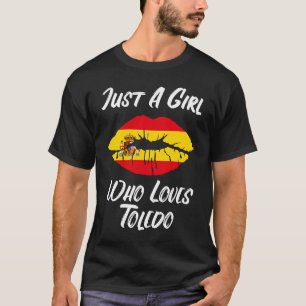 Lips Mouth Love Spanish Flag Toledo T-Shirt