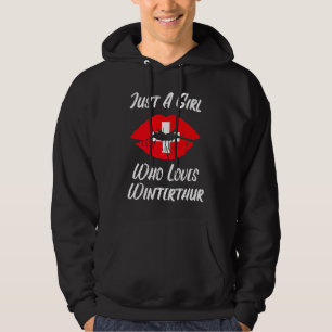 Lips Mouth Love Switzerland Flag Winterthur Hoodie