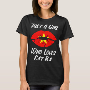 Lips Mouth Love Vietnamese Flag Cat Ba T-Shirt