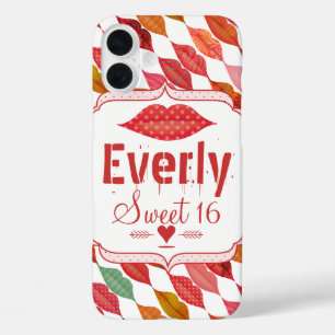 Lips Mrs. Hipster Vintage Retro Bride iPhone 16 Plus Case