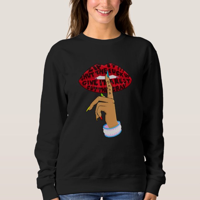 Lips Nonbinary Transgender Lesbian Gay For Pride M Sweatshirt (Front)