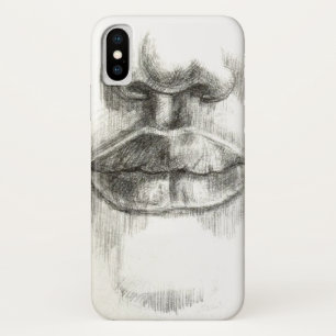 Lips & Nose drawing  iPhone Case