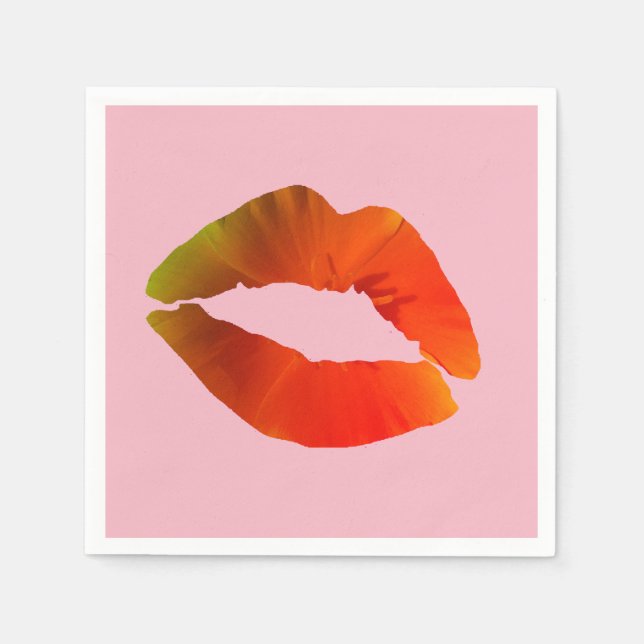 Lips  paper napkins (Front)