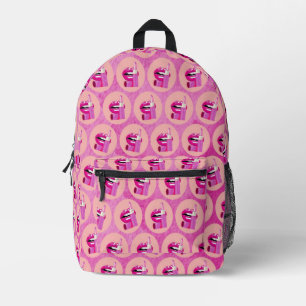 Lips Printed Backpack
