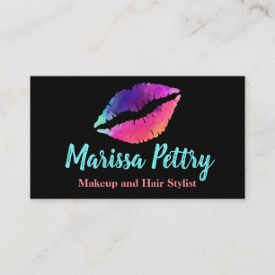 Lips Rainvow, Makeup artist,  appointment Business Card