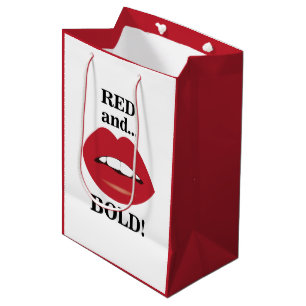 Lips Red and Bold Lips Medium Gift Bag