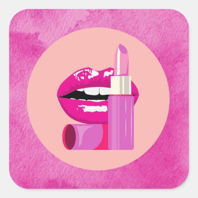 Lips Square Sticker (Front)