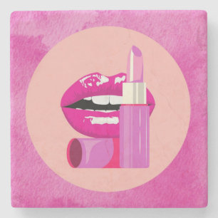 Lips Stone Coaster