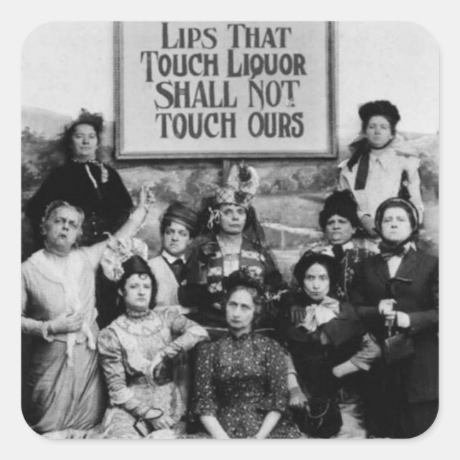 Lips That Touch Liquor Shall Not Touch Ours Square Sticker (Front)