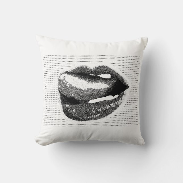 Lips Throw Pillow (Front)