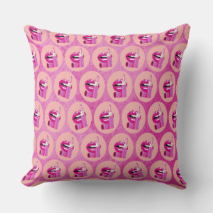 Lips Throw Pillow