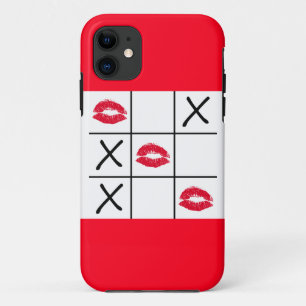 Lips Tic Tac Toe iPhone 11 Case
