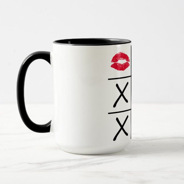 Lips Tic Tac Toe Mug (Left)
