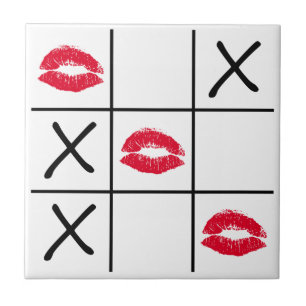Lips Tic Tac Toe Tile
