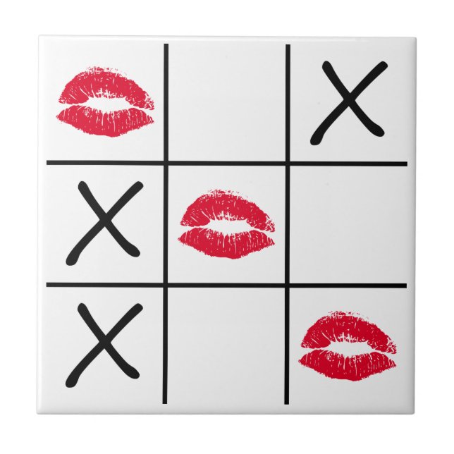 Lips Tic Tac Toe Tile (Front)