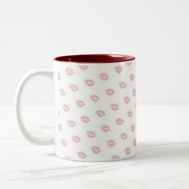Lips Valentines Day Coffee Mug Cup (Left)