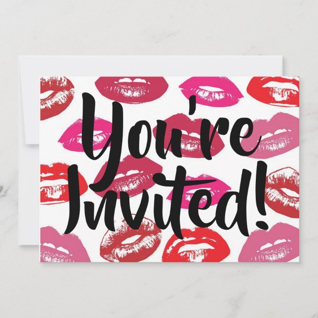 Lips Vous êtes invité Invitation (Devant)