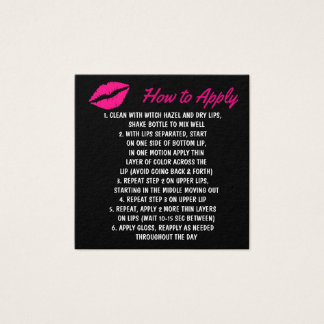 LipSense Comment appliquer des cartes