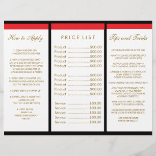 Lipsense Information -Trifold Red Lips Flyer