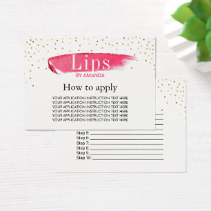 LipSense Lipstick Application Instructions