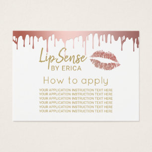 LipSense Rose Gold Lips Application Instructions