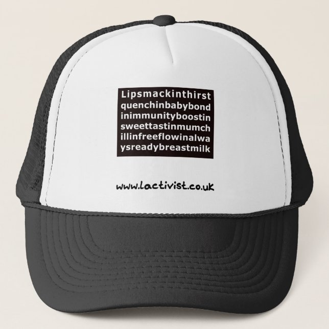 Lipsmackin....breastmilk Trucker Hat (Front)