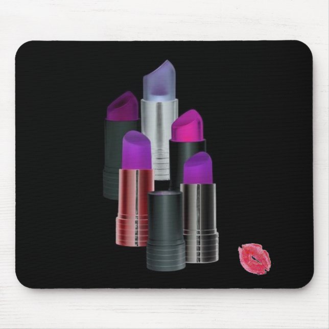 Lipstick Art Sealed with a Kiss... Mouse Pad (Front)