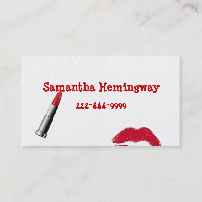 Lipstick business card (Front)