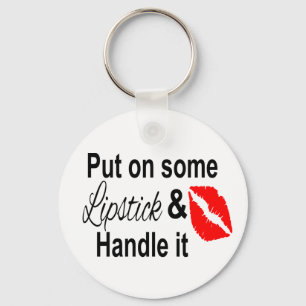 Lipstick, Cosmetologist Makeup Artist, Beauty Diva Keychain