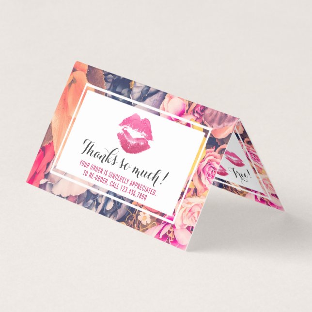 Lipstick Distributeur Loyalty Stamp Kiss Merci (Front)