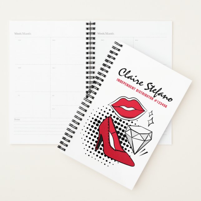 Lipstick Distributor Beauty Kiss Modern Glamour Planner (Display)