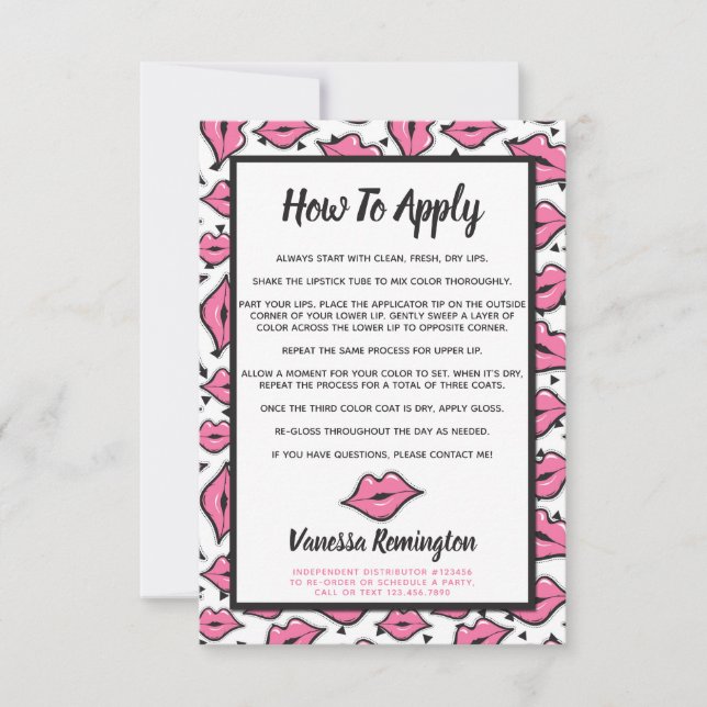 Lipstick Distributor How To Apply / Tips & Tricks (Front)