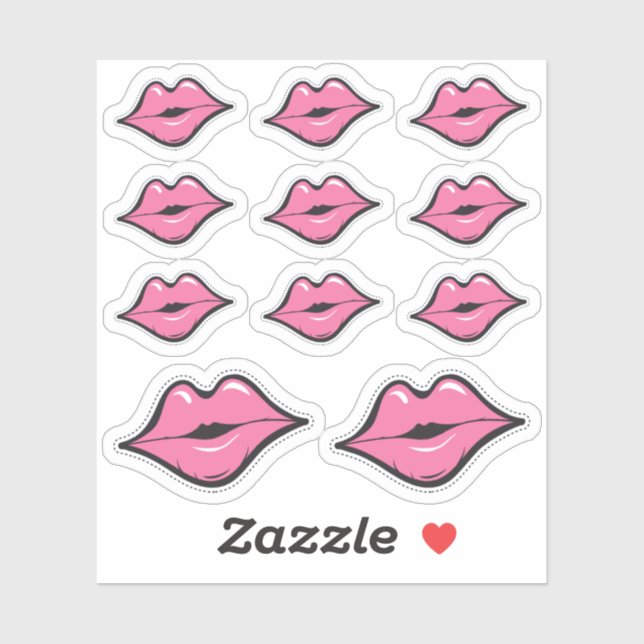 Lipstick Distributor Pink Kiss Kissing Lip Planner (Sheet)