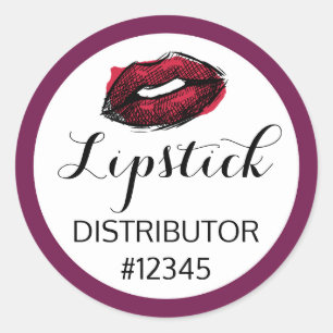 Lipstick Distributor Red Lips Kiss Packaging Seal