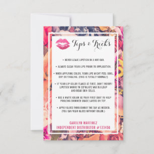 Lipstick Distributor Tips & Tricks Floral Kiss Lip