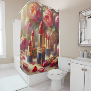 Lipstick & Flowers Impressionistic Painting
