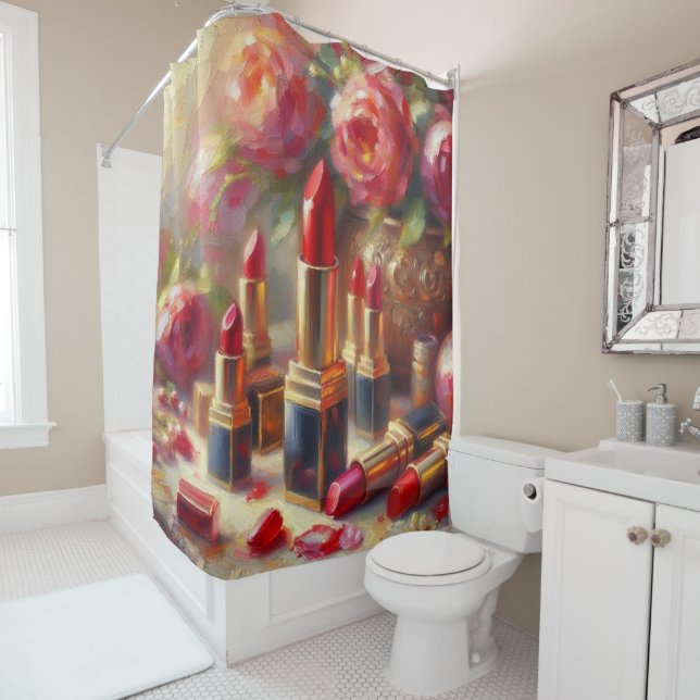 Lipstick & Flowers Impressionistic Painting (In Situ)