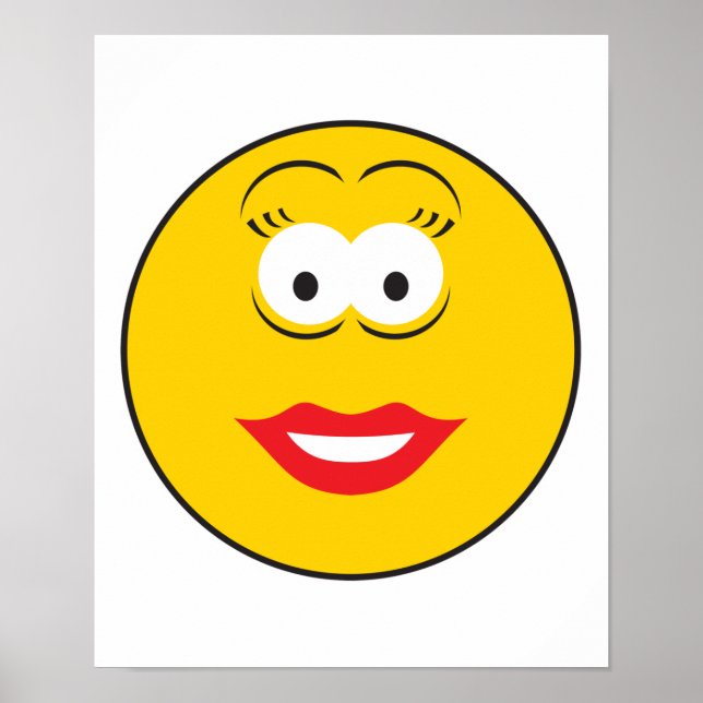 Lipstick Girl Face Poster (Front)