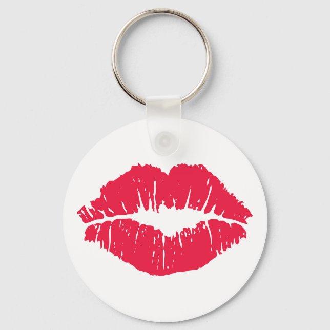 Lipstick Kiss Keychain (Front)