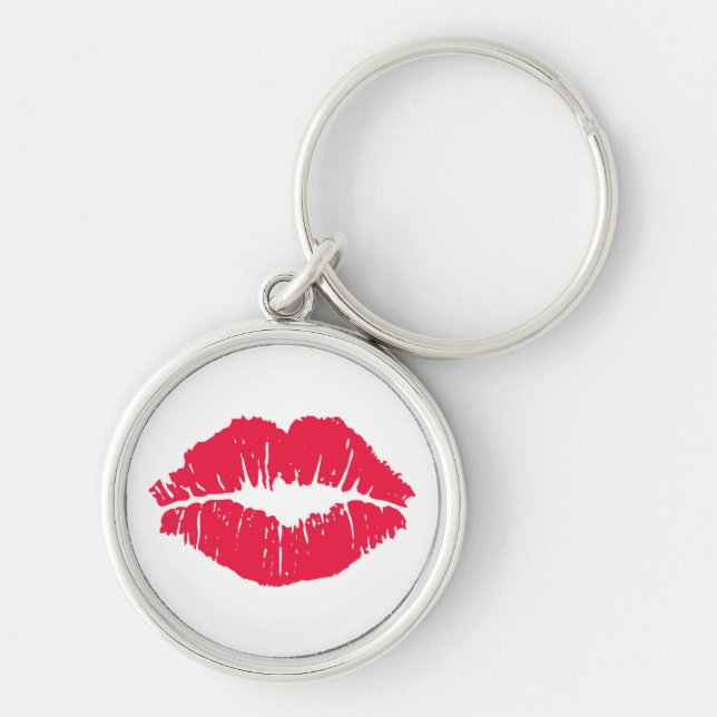 Lipstick Kiss Keychain (Front)