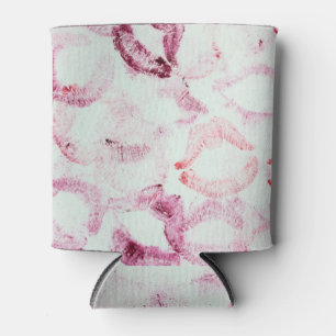 Lipstick Kiss: Love Declaration Pattern Can Cooler