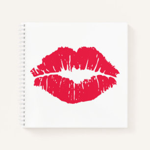 Lipstick Kiss Notebook