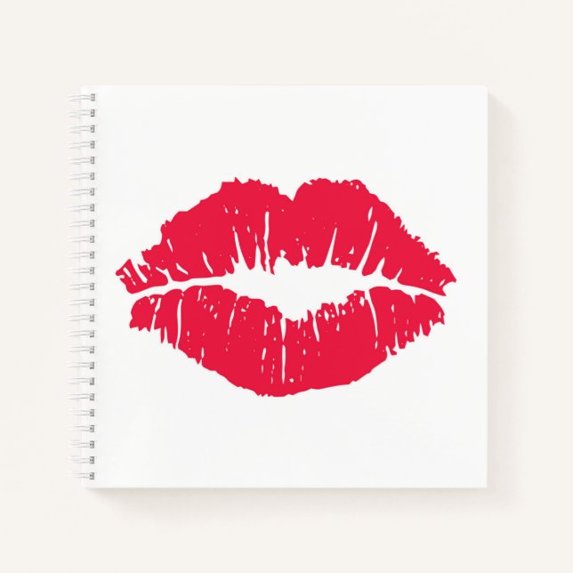 Lipstick Kiss Notebook (Front)