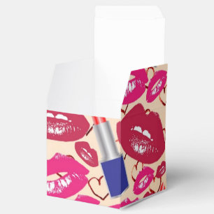 Lipstick Kiss Pattern Favor Box
