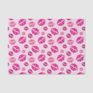 Lipstick Kiss Shape Print Pattern Tissue Paper