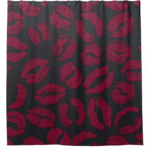 Lipstick Kisses: Dark Red Imprints
