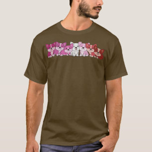 Lipstick Lesbian Flag Pride Lgbtq Dogs Lesbian Cor T-Shirt