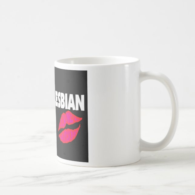 Lipstick Lesbian (Gay Lesbian) Gifts Coffee Mug (Right)