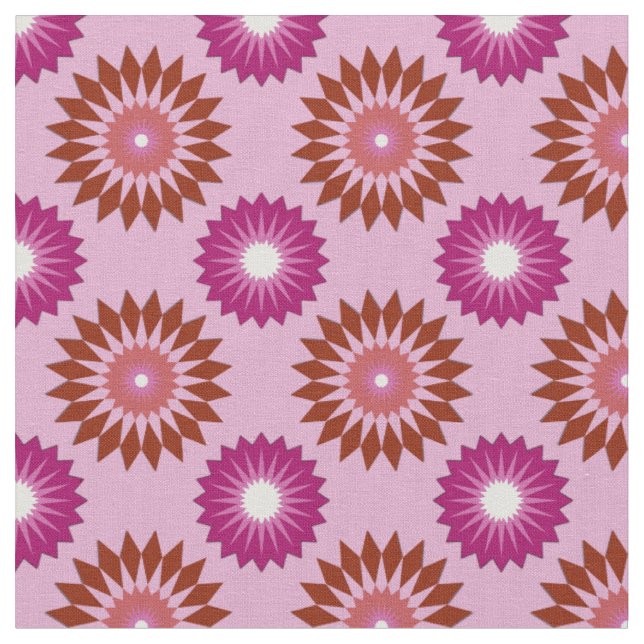 Lipstick lesbian pride colours /pink flower patter fabric (Close Up)