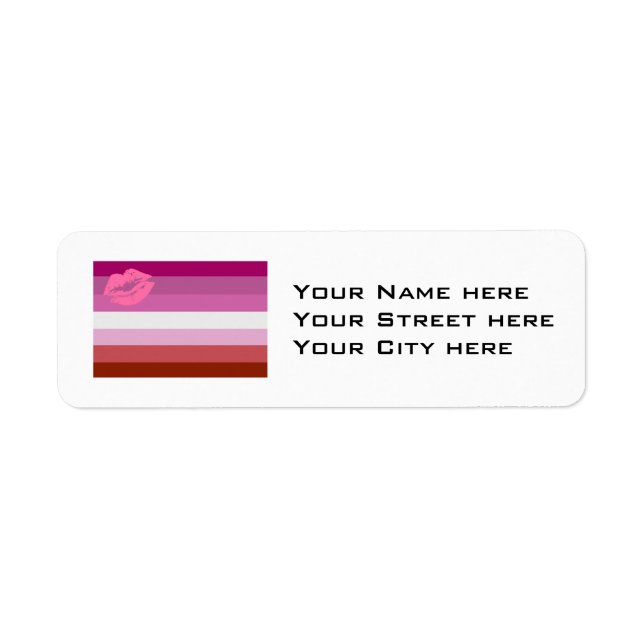 Lipstick Lesbian Pride Flag (Front)
